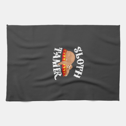 Sloth Tamer Circus Carnival Costume Lazy Sloths T- Geschirrtuch (Horizontal)