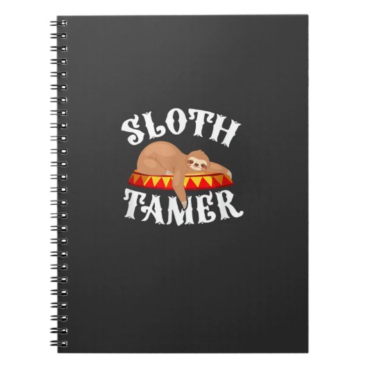 Sloth Tamer Circus Carnival Costume Lazy Sloths T- Notizblock (Vorderseite)