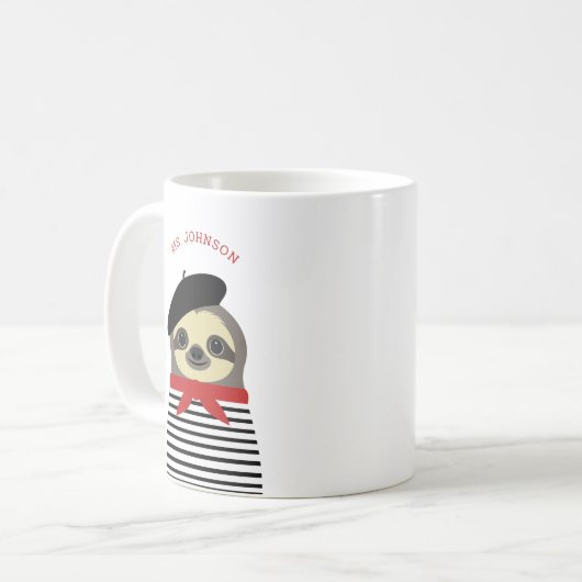 Sloth-Tasse Kaffeetasse (Vorderseite Links)