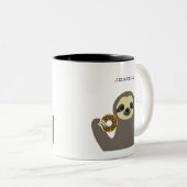 Sloth-Tasse Zweifarbige Tasse (VorderseiteRechts)