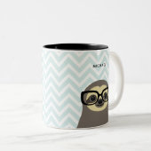 Sloth-Tasse Zweifarbige Tasse (VorderseiteRechts)