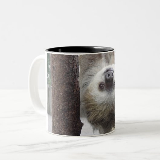Sloth-Tassen Zweifarbige Tasse (Vorderseite Links)
