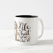 Sloth-Tassen Zweifarbige Tasse (VorderseiteRechts)