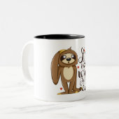 Sloth-Tassen Zweifarbige Tasse (Vorderseite Links)