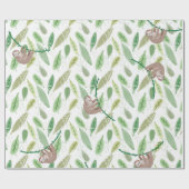 Sloth-Thema Geschenkpapier (Flach)