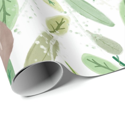 Sloth-Thema Geschenkpapier (Rolleneckpunkt)