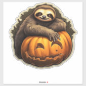 Sloth thematischer halloween Classic T - Shirt Aufkleber (Blatt)