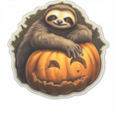 Sloth thematischer halloween Classic T - Shirt Aufkleber (Vorderseite)