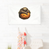 Sloth thematischer halloween Classic T - Shirt Banner (Insitu)