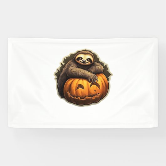 Sloth thematischer halloween Classic T - Shirt Banner (Horizontal)