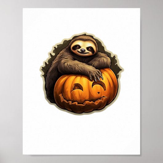 Sloth thematischer halloween Classic T - Shirt Poster (Vorne)