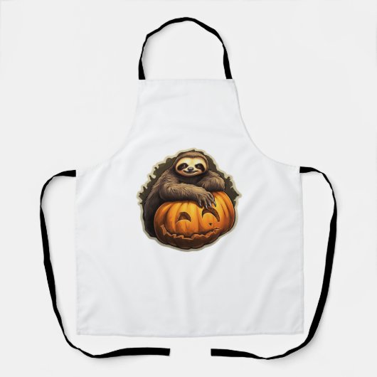 Sloth thematischer halloween Classic T - Shirt Schürze (Vorderseite)