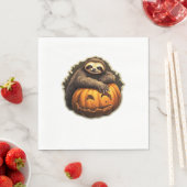 Sloth thematischer halloween Classic T - Shirt Serviette (Beispiel)