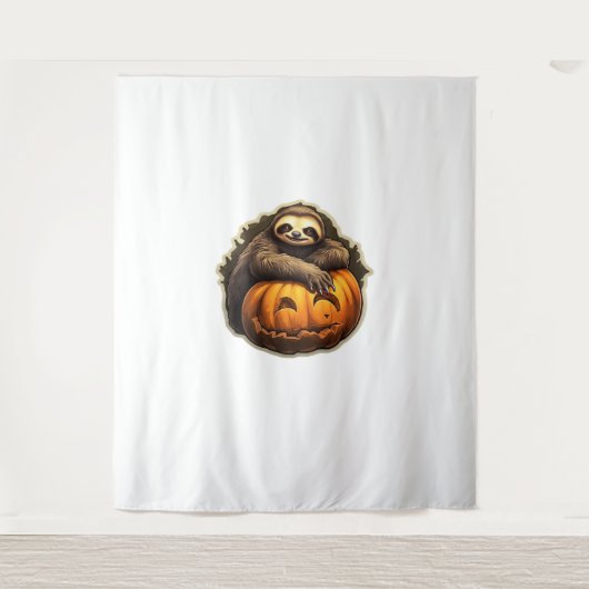 Sloth thematischer halloween Classic T - Shirt Wandteppich (Vorderseite)