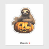 Sloth thematischer halloween Oversized T - Shirt Aufkleber (Blatt)