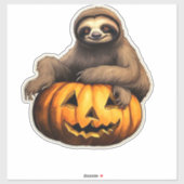 Sloth thematischer halloween Oversized T - Shirt Aufkleber (Blatt)
