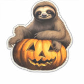 Sloth thematischer halloween Oversized T - Shirt Aufkleber (Vorderseite)
