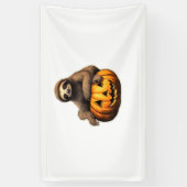 Sloth thematischer halloween Oversized T - Shirt Banner (Vertikal)