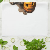 Sloth thematischer halloween Oversized T - Shirt Geschirrtuch (Gefaltet)