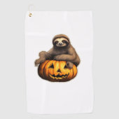 Sloth thematischer halloween Oversized T - Shirt Golfhandtuch (Vorderseite)