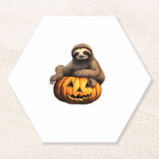 Sloth thematischer halloween Oversized T - Shirt Untersetzer (Vorderseite)