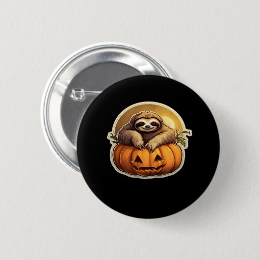 Sloth thematised halloween Classic T - Shirt_1 Button (Vorne & Hinten)