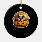 Sloth thematised halloween Classic T - Shirt_1 Keramik Ornament (Vorne)