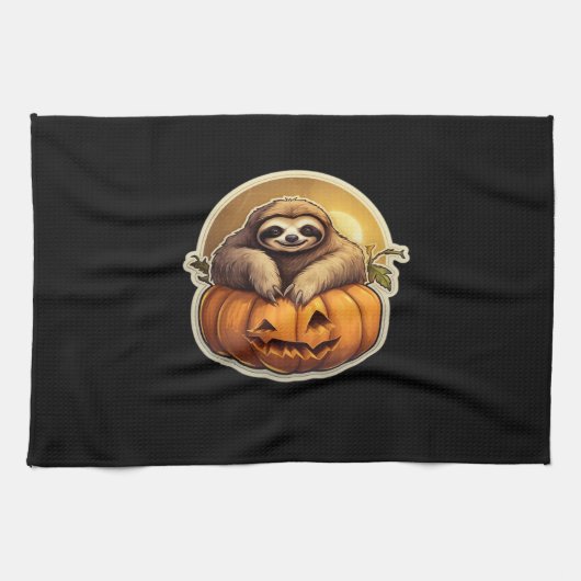Sloth themed halloween Classic T-Shirt_1 Geschirrtuch (Horizontal)