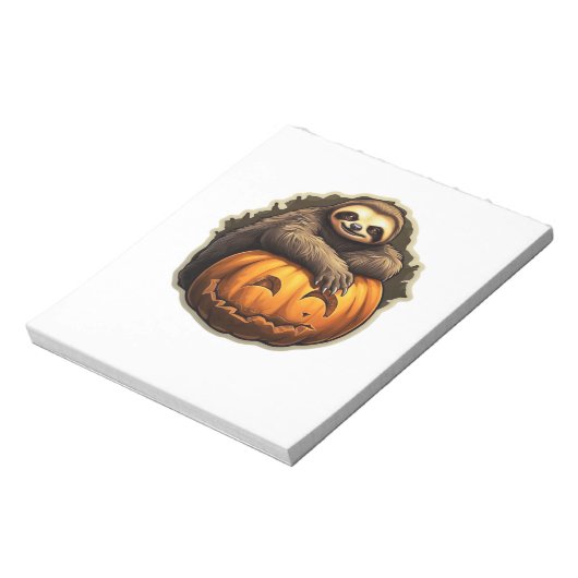 Sloth themed halloween Classic T-Shirt Notizblock (Rotiert)