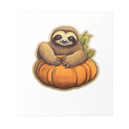 Sloth themed halloween Oversized T-Shirt_1 Notizblock (Vorderseite)