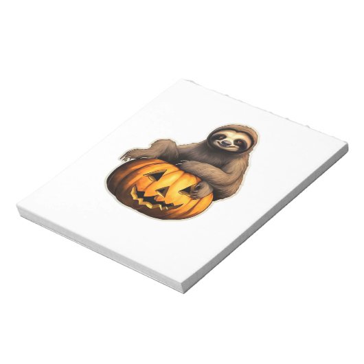 Sloth themed halloween Oversized T-Shirt Notizblock (Rotiert)
