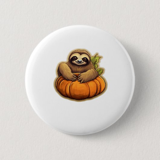 Sloth-Themenhalloween Oversized T - Shirt_1 Button (Vorderseite)
