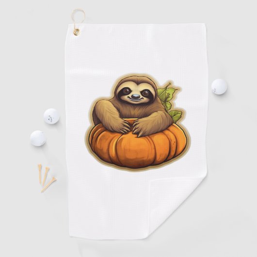 Sloth-Themenhalloween Oversized T - Shirt_1 Golfhandtuch (Insitu)