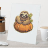 Sloth-Themenhalloween Oversized T - Shirt_1 Sockelschild (In Situ)