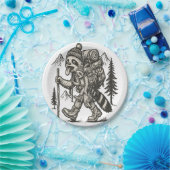 Sloth Tired Sloth Wandern Pappteller (Party)