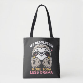 Sloth Tote Bag - Mehr Yoga Weniger Drama Tasche