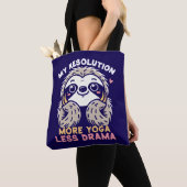 Sloth Tote Bag - Mehr Yoga Weniger Drama Tasche (Von Nahem)