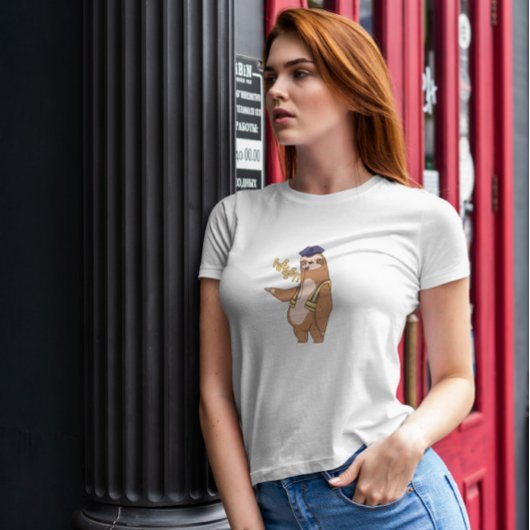 Sloth Traffic Polizist T-Shirt