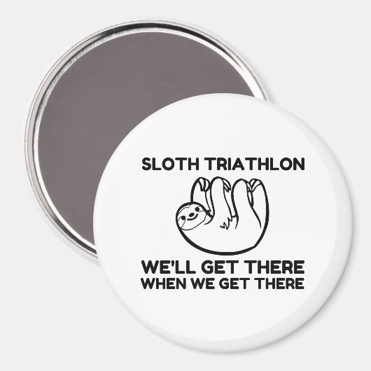 SLOTH TRIATHLON MAGNET (Vorderseite/Rückseite)
