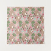 Sloth Tropical Dream Wandteppich (Vorderseite (Horizontal))