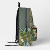 Sloth Tropical Rainforest Jungle Cactus Pink Bedruckter Rucksack (Links)