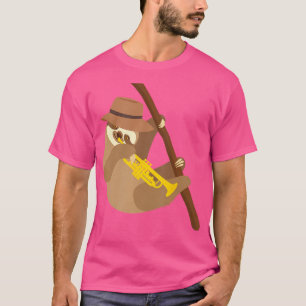 Sloth Trumpet Player - Trumpeter Jazz Music Lover T-Shirt