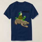Sloth Turtle Snail Funny Running Team Gift T T-Shirt (Design vorne)