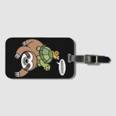 Sloth Turtle Snail Piggyback Animal Running Wild  Gepäckanhänger (Vorderseite (Horizontal))