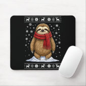 Sloth Ugly Christmas Mousepad (Mit Mouse)