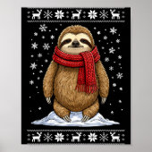 Sloth Ugly Christmas  Poster (Vorne)