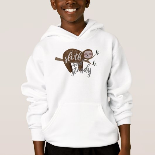 Sloth und Steady Hoodie (Vorderseite)