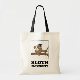 Sloth University Tote Bag Tragetasche