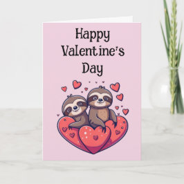 Sloth Valentine Karte