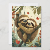 Sloth Valentine's Day Feiertagskarte (Vorderseite)